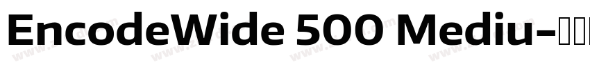 EncodeWide 500 Mediu字体转换